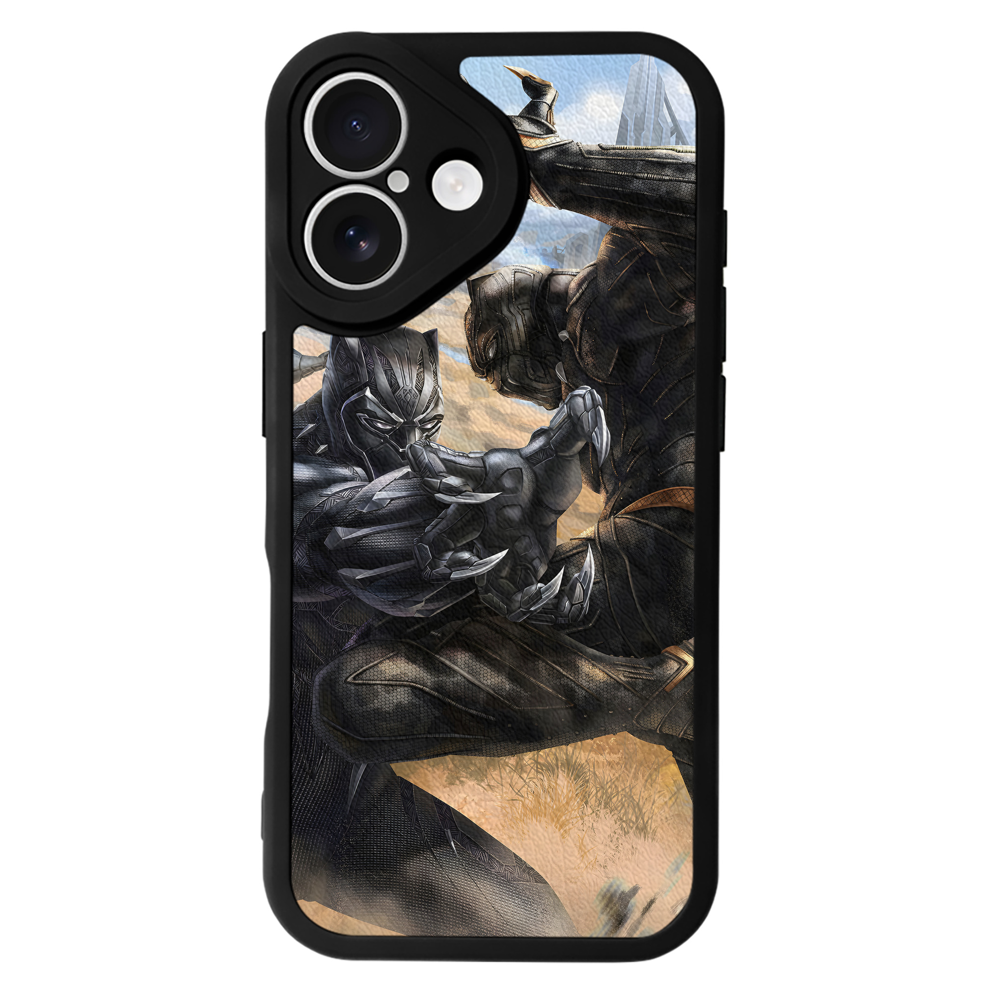（画像用） アベンジャーズ The Avengers 【iPhone 16シリーズ対応】シリコンスマホケース（レザー調） 材質：シリコン